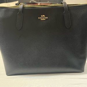 Coach zip top tote